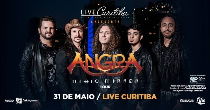 Angra: Show da banda em Curitiba foi alterado para 31 de maio