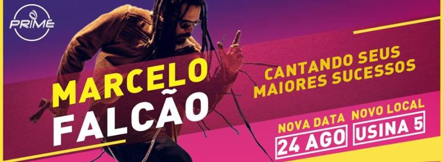 Show de Marcelo Falcão em Curitiba é remarcado para agosto